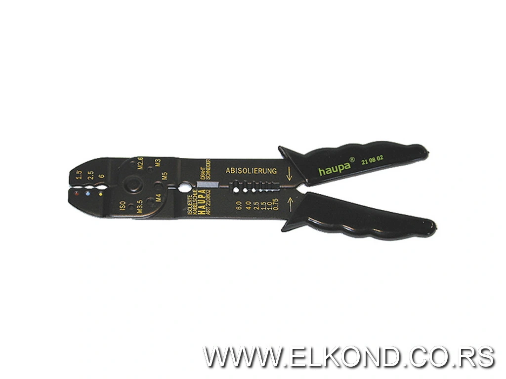 Klešta za izolovane papučice 0.5-6mm HAUPA 210802